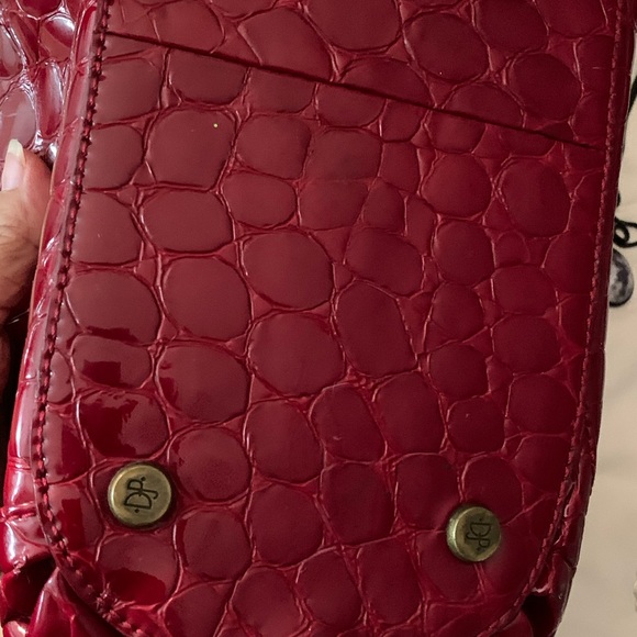 Donald J Pliner Red Patent Leather Hobo - Picture 8 of 8